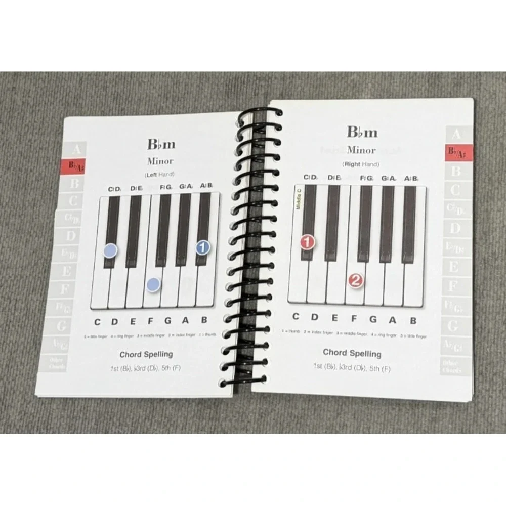 Piano & Keyboard Chords: Easy-to-Use, Easy-to-Carry, One Chord on Every‎ Page